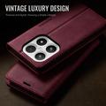 Xiaomi 17 Caseme 033 Calf Texture Wallet Case with RFID Blocking - Red