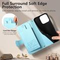 Xiaomi 17 Cute Cat Wallet Case with Card Holder, Zipper Pocket & Wrist Strap