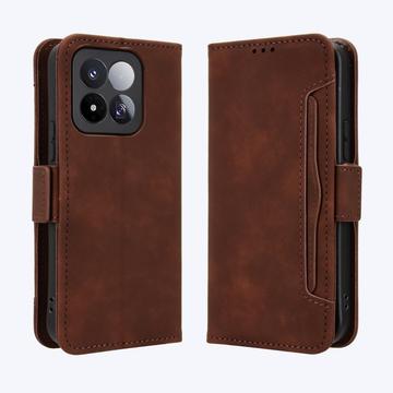 Xiaomi 17 Max Cardholder Wallet Case - Brown