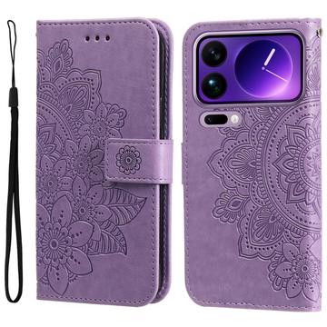 Xiaomi 17 Pro Max Mandala Series Wallet Case - Purple