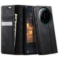 Xiaomi 17 Ultra Caseme 033 Calf Texture Wallet Case with RFID Blocking - Black