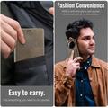 Xiaomi 17 Ultra Caseme 033 Calf Texture Wallet Case with RFID Blocking - Coffee