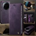 Xiaomi 17 Ultra Caseme 033 Calf Texture Wallet Case with RFID Blocking - Purple
