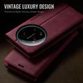 Xiaomi 17 Ultra Caseme 033 Calf Texture Wallet Case with RFID Blocking - Red