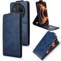 Xiaomi 17 Ultra Vertical Flip Case with Stand - Dark Blue