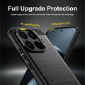 Xiaomi 17T Brushed TPU Case - Carbon Fiber - Black