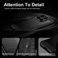 Xiaomi 17T Brushed TPU Case - Carbon Fiber - Black