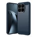 Xiaomi 17T Brushed TPU Case - Carbon Fiber - Blue