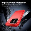 Xiaomi 17T Brushed TPU Case - Carbon Fiber - Red