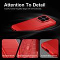Xiaomi 17T Brushed TPU Case - Carbon Fiber - Red