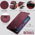 Xiaomi 17T Caseme 033 Calf Texture Wallet Case with RFID Blocking - Red