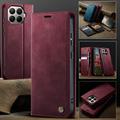 Xiaomi 17T Caseme 033 Calf Texture Wallet Case with RFID Blocking - Red