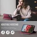 Xiaomi 17T Caseme 033 Calf Texture Wallet Case with RFID Blocking - Red