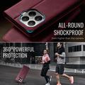 Xiaomi 17T Caseme 033 Calf Texture Wallet Case with RFID Blocking - Red