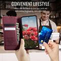 Xiaomi 17T Caseme 033 Calf Texture Wallet Case with RFID Blocking - Red