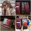 Xiaomi 17T Caseme 033 Calf Texture Wallet Case with RFID Blocking - Red