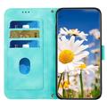 Xiaomi 17T Floral Wallet Case with Card Slots - Green