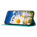 Xiaomi 17T Floral Wallet Case with Card Slots - Green