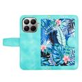 Xiaomi 17T Floral Wallet Case with Card Slots - Green