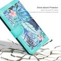 Xiaomi 17T Floral Wallet Case with Card Slots - Green