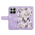 Xiaomi 17T Floral Wallet Case with Card Slots - Light Purple