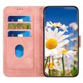 Xiaomi 17T Floral Wallet Case with Card Slots - Pink