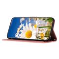 Xiaomi 17T Floral Wallet Case with Card Slots - Pink