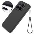 Xiaomi 17T Liquid Silicone Case with Hand Strap - Black