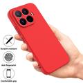 Xiaomi 17T Liquid Silicone Case with Hand Strap - Red