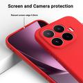Xiaomi 17T Liquid Silicone Case with Hand Strap - Red