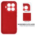 Xiaomi 17T Liquid Silicone Case with Hand Strap - Red