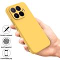 Xiaomi 17T Liquid Silicone Case with Hand Strap - Yellow