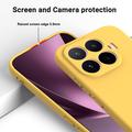 Xiaomi 17T Liquid Silicone Case with Hand Strap - Yellow