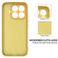 Xiaomi 17T Liquid Silicone Case with Hand Strap - Yellow