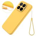 Xiaomi 17T Liquid Silicone Case with Hand Strap - Yellow