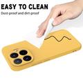 Xiaomi 17T Liquid Silicone Case with Hand Strap - Yellow