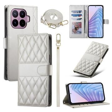 Xiaomi 17T Luxury Quilted Wallet Case - Beige