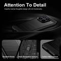 Xiaomi 17T Pro Brushed TPU Case - Carbon Fiber - Black