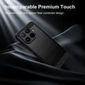 Xiaomi 17T Pro Brushed TPU Case - Carbon Fiber - Black