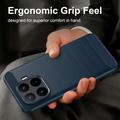 Xiaomi 17T Pro Brushed TPU Case - Carbon Fiber - Blue