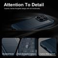 Xiaomi 17T Pro Brushed TPU Case - Carbon Fiber - Blue