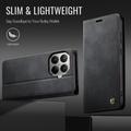 Xiaomi 17T Pro Caseme 033 Calf Texture Wallet Case with RFID Blocking - Black