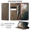 Xiaomi 17T Pro Caseme 033 Calf Texture Wallet Case with RFID Blocking - Coffee
