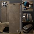 Xiaomi 17T Pro Caseme 033 Calf Texture Wallet Case with RFID Blocking - Coffee