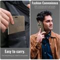 Xiaomi 17T Pro Caseme 033 Calf Texture Wallet Case with RFID Blocking - Coffee
