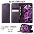 Xiaomi 17T Pro Caseme 033 Calf Texture Wallet Case with RFID Blocking - Purple