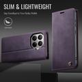 Xiaomi 17T Pro Caseme 033 Calf Texture Wallet Case with RFID Blocking - Purple