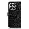 Xiaomi 17T Pro Crocodile Series Wallet Leather Case with RFID - Black