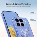 Xiaomi 17T Pro Floral Pattern TPU Case - Purple
