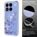 Xiaomi 17T Pro Floral Pattern TPU Case - Purple